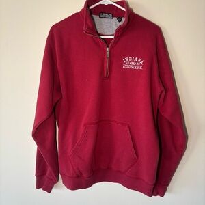 Gear For Sports Men's Red Indiana Hoosiers Quarter-Zip Sweatshirt